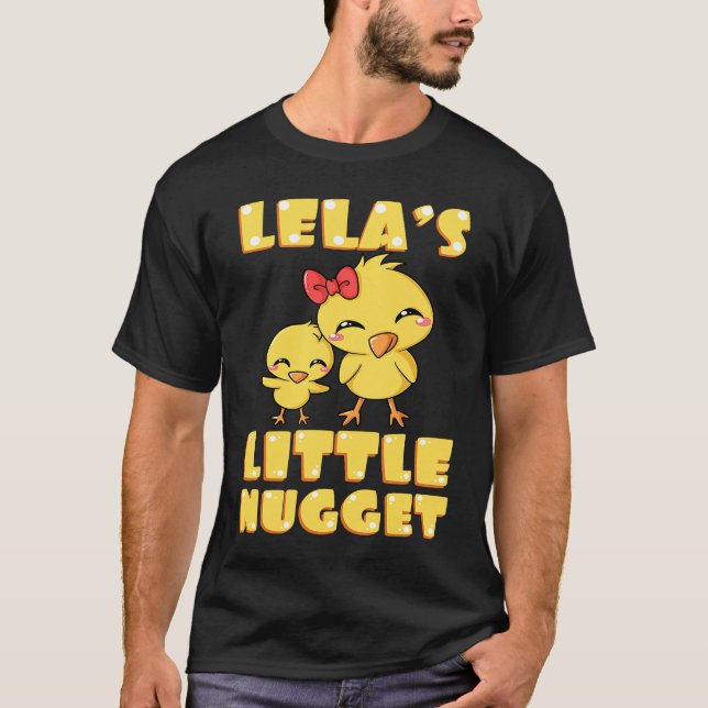 Lela's Little Nugget Chicken Lover Grandma Mother' T-Shirt (Vorderseite)