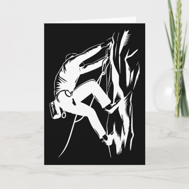 #lele Bergsteiger Mountain Climbing Rock Climber M Karte (Vorderseite)