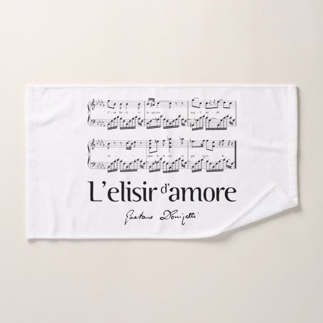 L'elisir d'amore 2 badhandtuch set (Handtuch)