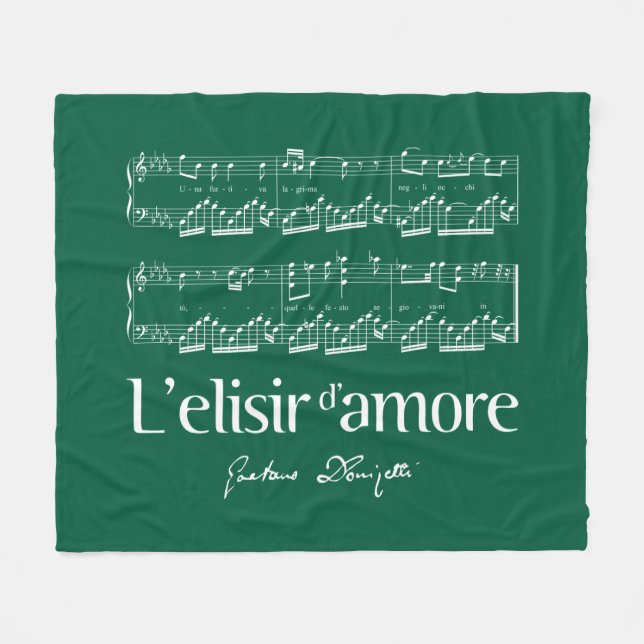 L'elisir d'amore 2 fleecedecke (Vorderseite (Horizontal))