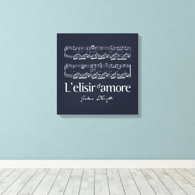 L'elisir d'amore 2 leinwanddruck (Insitu (Holzboden))