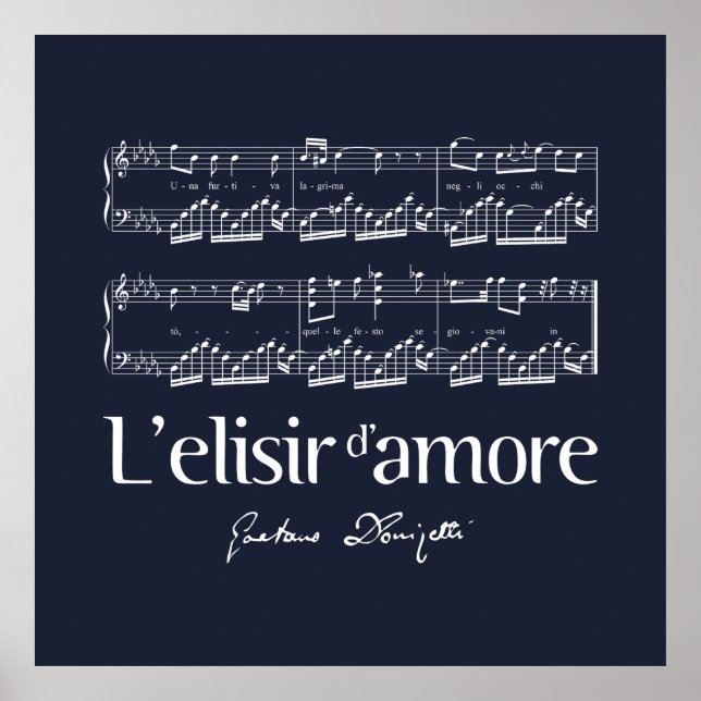 L'elisir d'amore 2 poster (Vorne)