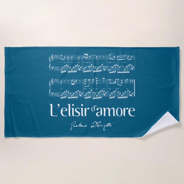 L'elisir d'amore 2 strandtuch (Vorderseite)