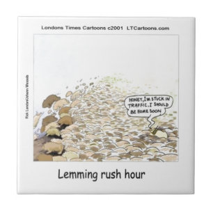 Lemmings Rush Hour Funny Fliese