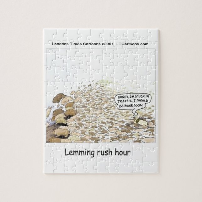 Lemmings Rush Hour Funny Puzzle (Vertikal)