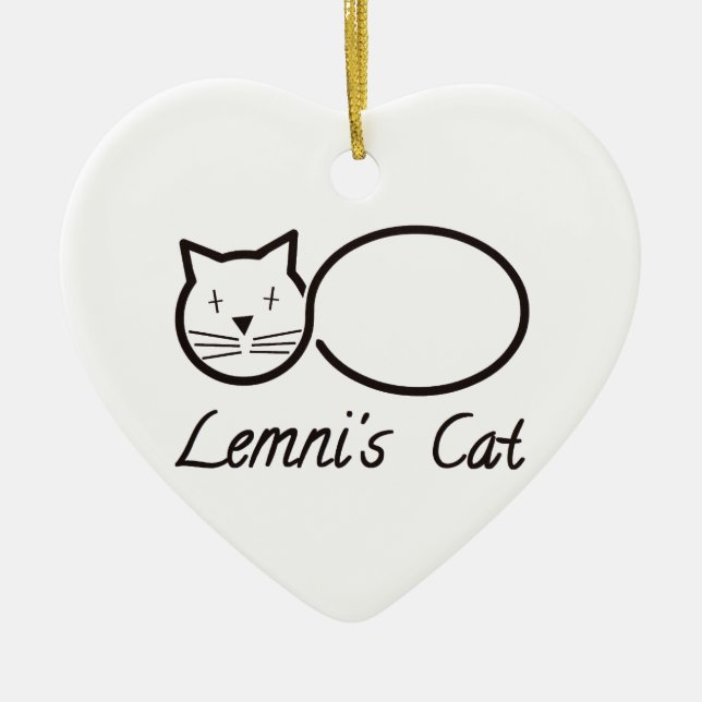 Lemniscate Keramik Ornament (Vorne)