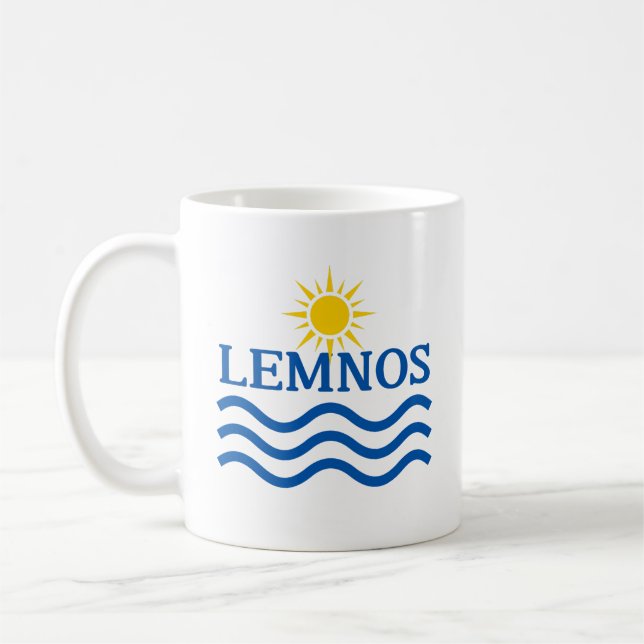 LEMNOS Griechenland, Sun Waves Kaffeetasse (Links)
