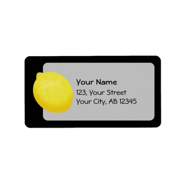 Lemon Adressaufkleber (Vorne)