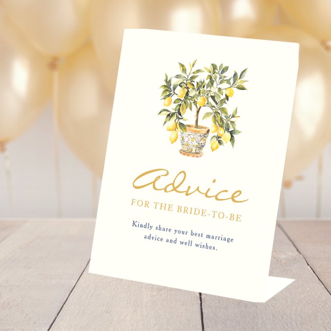 Lemon Advice Sign Sockelschild (Lemon Advice Sign
)