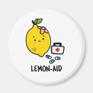 Lemon aid Funny First Aid Lemon Pun Magnet