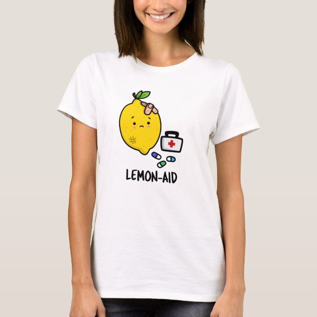 Lemon aid Funny First Aid Lemon Pun T-Shirt (Vorderseite)