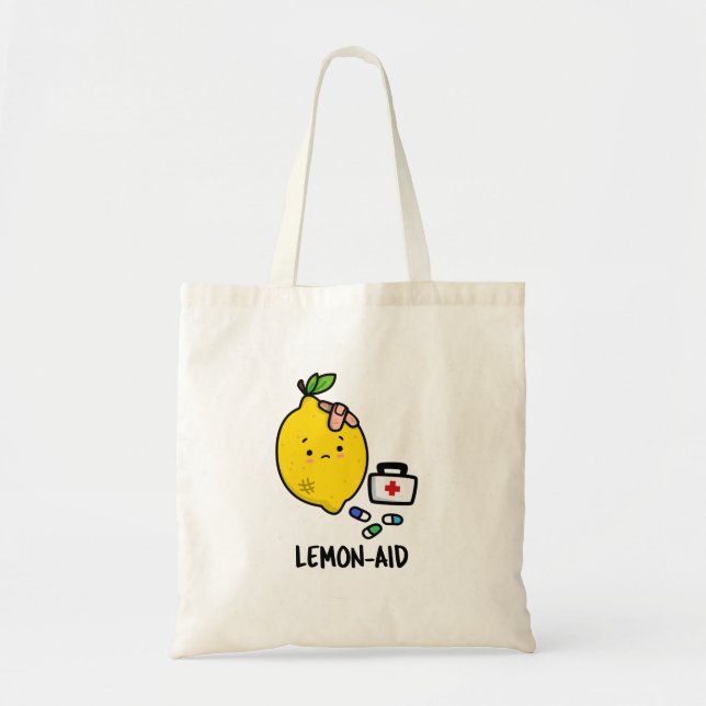 Lemon aid Funny First Aid Lemon Pun Tragetasche (Vorne)