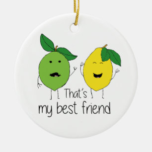 Lemon and Limon Best Friends BESTE FREUNDIN Keramik Ornament