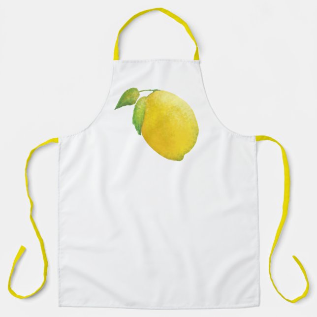 Lemon Aquarellmalerei Schürze (Vorderseite)
