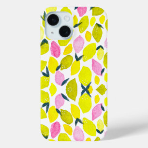Lemon-Aquarellmuster Case-Mate iPhone Hülle