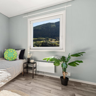 Lemon Aquarellmuster Rundes Kissen