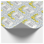Lemon auf Blue Tiles Brautparty Wrapping Paper Geschenkpapier<br><div class="desc">Fügen Sie Ihrer Geschenkpräsentation eine Touch von Eleganz und Frische hinzu mit unserem Lemon on Blue Tiles Brautparty Wrapping Paper. Dieses hochwertige Verpackungspapier zeichnet sich durch ein reizvolles Design aus lebhaften gelben Zitronen gegen die aufwändig mediterran inspirierten blauen Fliesenmuster aus. Ideal für Brautpartys, Hochzeiten oder für jeden anspruchsvollen Anlass, schafft...</div>