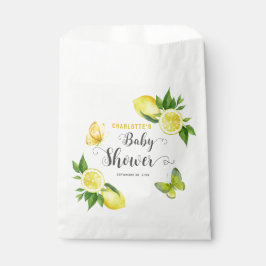Lemon Baby Dusche Niedlich Citrus Personalisiertes Geschenktütchen