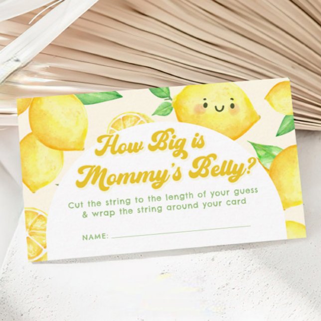 Lemon Baby Dusche wie Big Mommy Bly Game Begleitkarte (Von Creator hochgeladen)