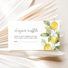 Lemon Baby Duwer Diaper Raffle Begleitkarte