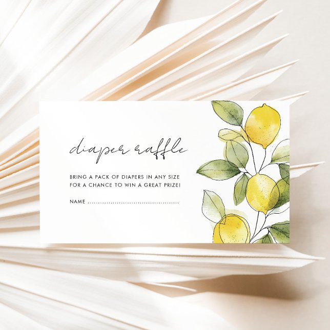 Lemon Baby Duwer Diaper Raffle Begleitkarte (Von Creator hochgeladen)
