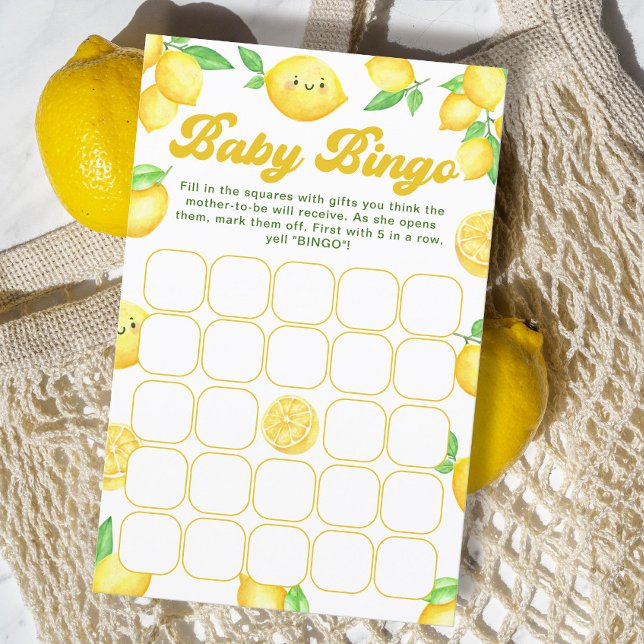 Lemon Baby Shower Baby Bingo Game (Von Creator hochgeladen)