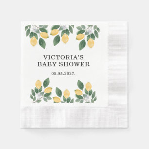 Lemon Baby Shower Candy Serviette