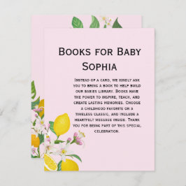 Lemon Baby Shower, Ciao Baby, italienisches Thema Begleitkarte