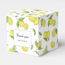 Lemon Baby Shower Danke Geschenkschachtel
