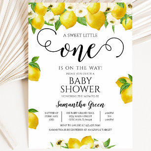 Lemon Baby Shower Einladung