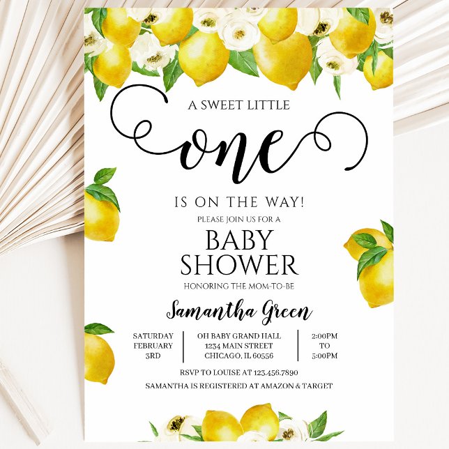Lemon Baby Shower Einladung (Von Creator hochgeladen)