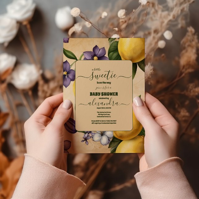 Lemon Baby Shower Einladung (Von Creator hochgeladen)