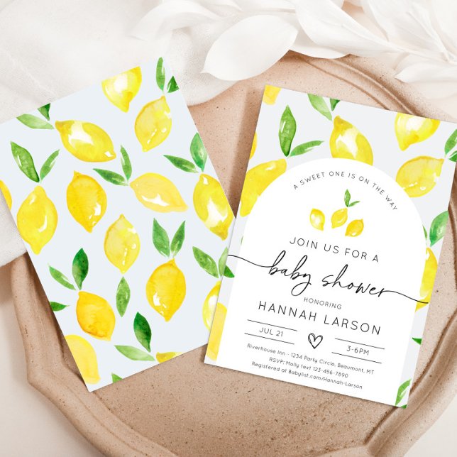 Lemon Baby Shower Einladung | Zitrusdusche (Von Creator hochgeladen)
