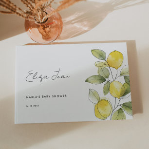 Lemon Baby Shower Gästebuch