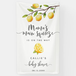 Lemon Baby Shower Main Squeeze Willkommensbanner Banner