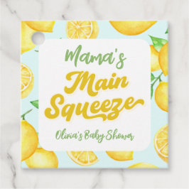 Lemon Baby Shower Mama's Haupt-Squeeze Geschenkanhänger