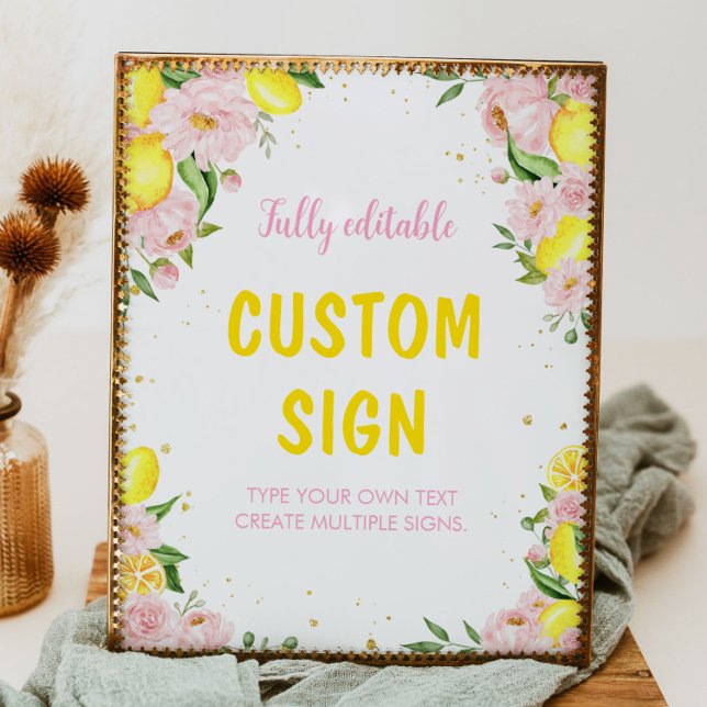 Lemon Baby Showroom Geburtstagsparty Tafelschild Poster (Von Creator hochgeladen)