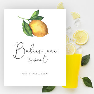 Lemon Babydusche Babys sind süß Poster