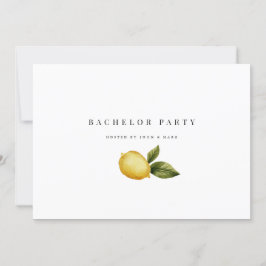 Lemon Bachelor Party Einladungskarte Einladung