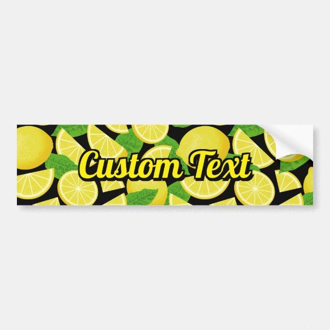 Lemon Background Autoaufkleber (Vorne)