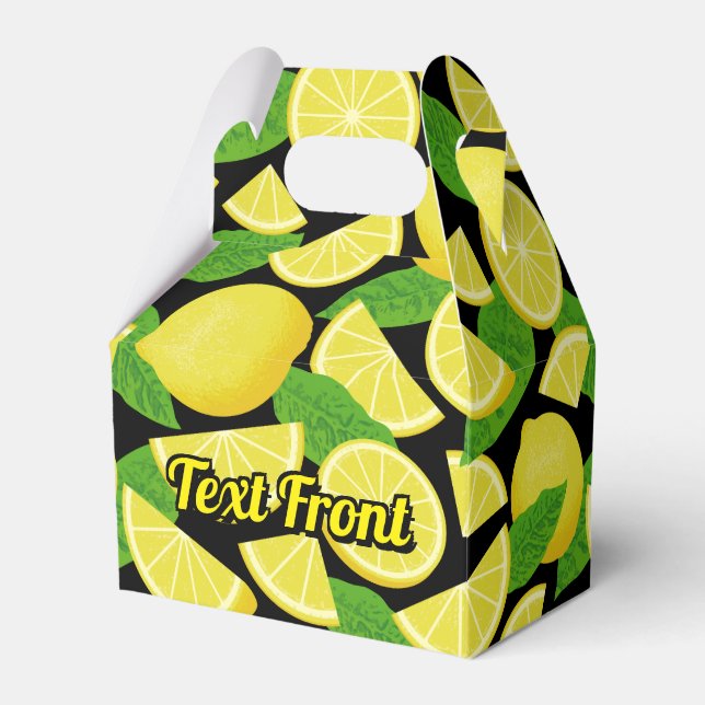 Lemon Background Geschenkschachtel (Vorderseite)