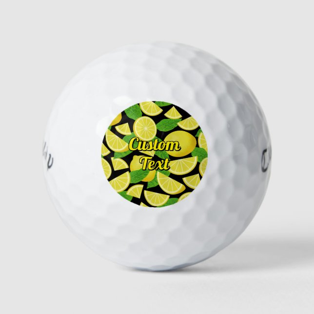 Lemon Background Golfball (Vorderseite)