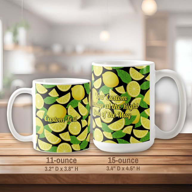 Lemon Background Kaffeetasse (Von Creator hochgeladen)
