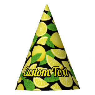 Lemon Background Partyhütchen