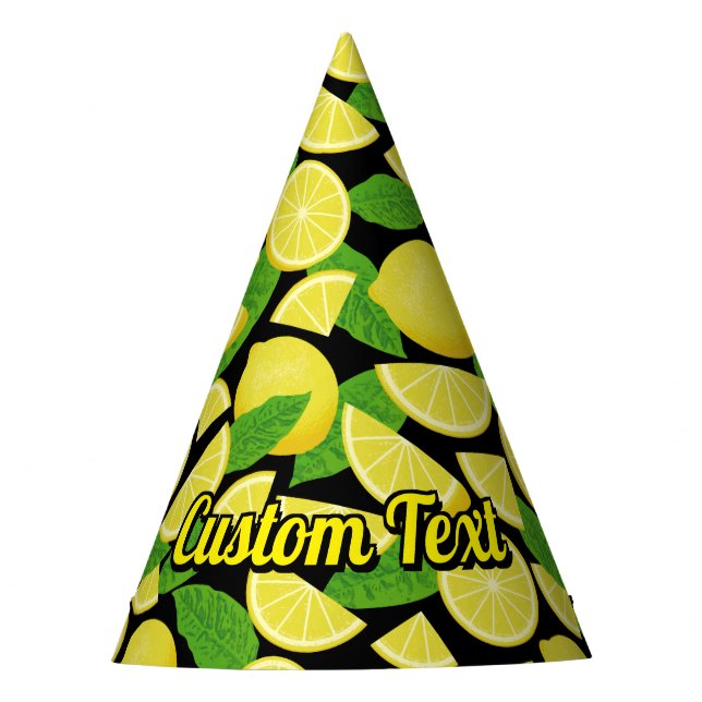 Lemon Background Partyhütchen (Vorderseite)