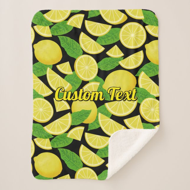 Lemon Background Sherpadecke (Vorderseite)