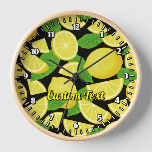 Lemon Background Uhr
