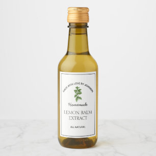 Lemon Balm Extract Label Weinetikett