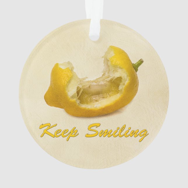 Lemon - Behalt Lächeln Ornament (Rückseite)