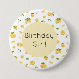 Lemon Birthday Button